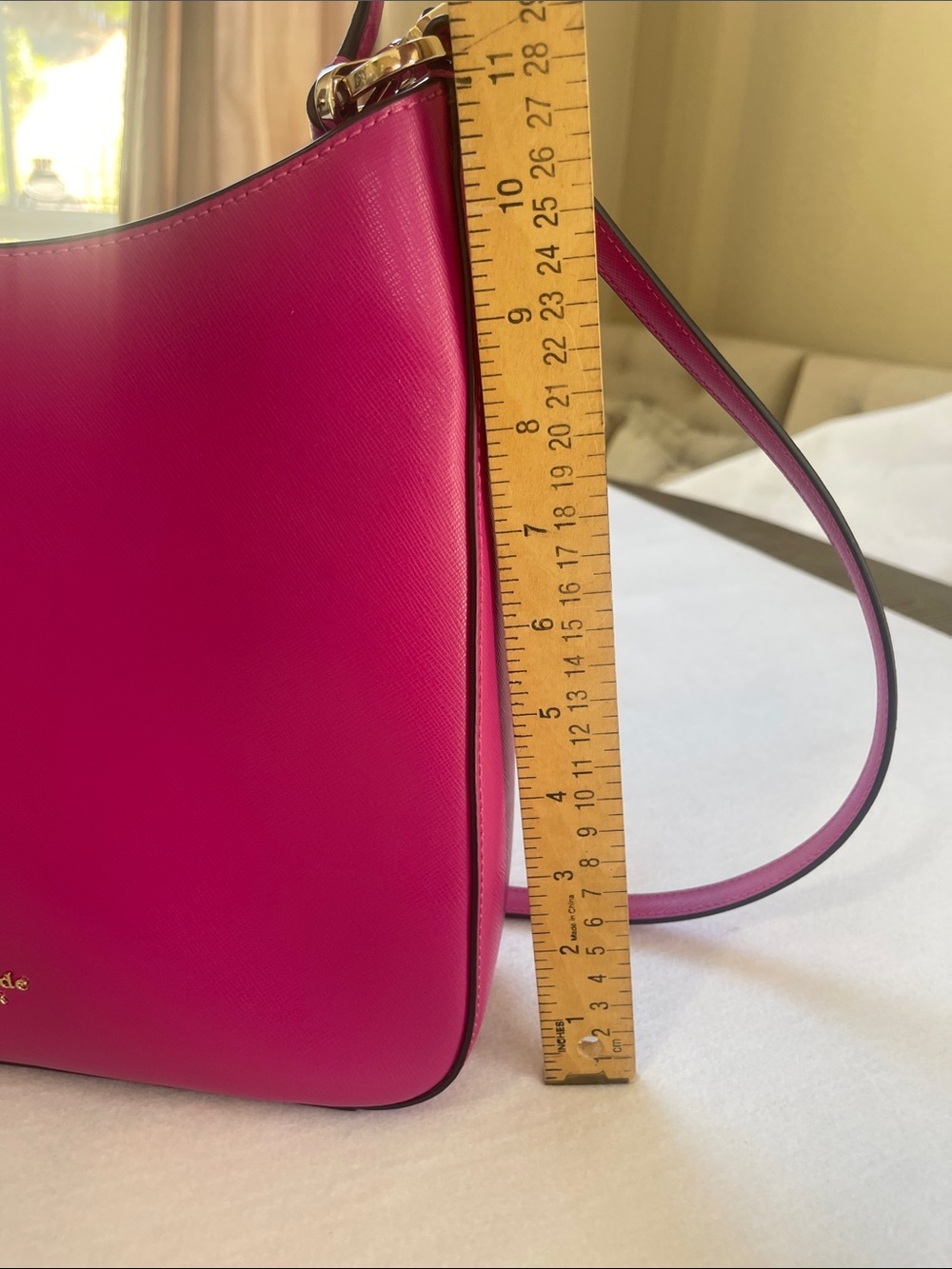 Kate Spade New York Pink Shoulder Bag Zip, Detachable Strap, Medium - Picture 12 of 14